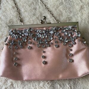 Silk pink purse
